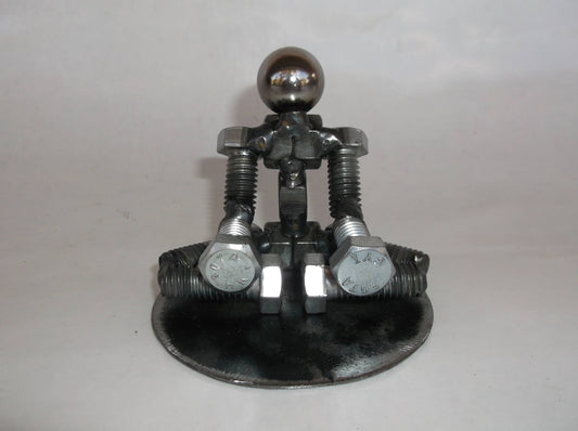 Yogi Metal Bolt Figurine, Yoga, Pilates